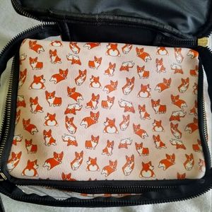 Corgi Travel Makeup Bag
